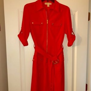 MICHAEL by Michael Kors orange dress